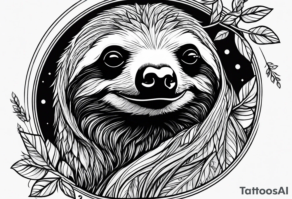 sloths funny tattoo idea