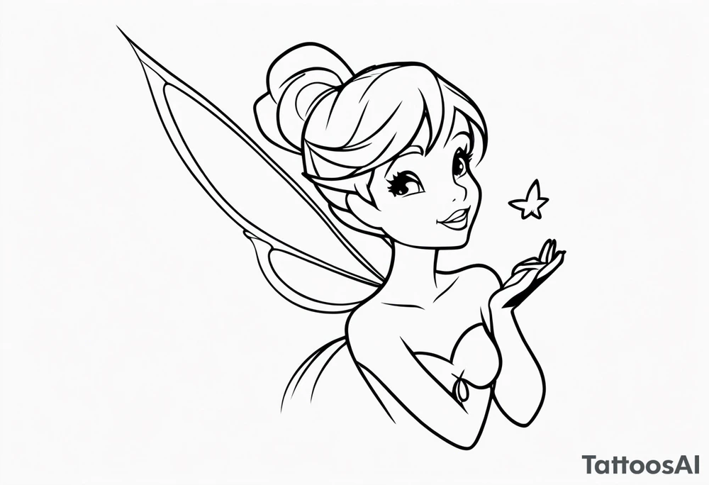 Tinker bell tattoo idea