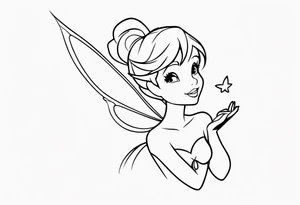 Tinker bell tattoo idea