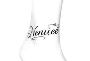 Name Anklet tattoo idea