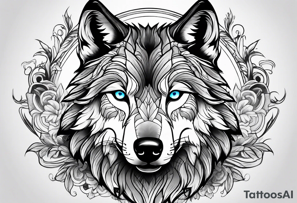Growth. Wolf. tattoo idea