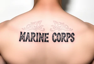 Republic of Korea
                Marine Corps
lettering tattoo idea