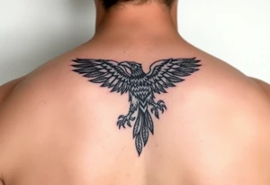 Powerful ancient Iroquois tribal HAWK, tattoo idea