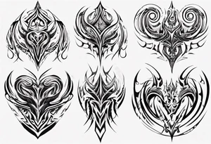 Spiral tribal pectoral muscle tattoo idea