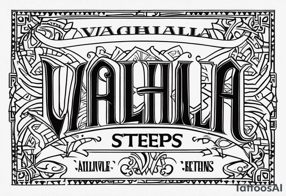 Valhalla steps tattoo idea
