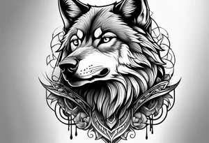 Wolf tattoo idea