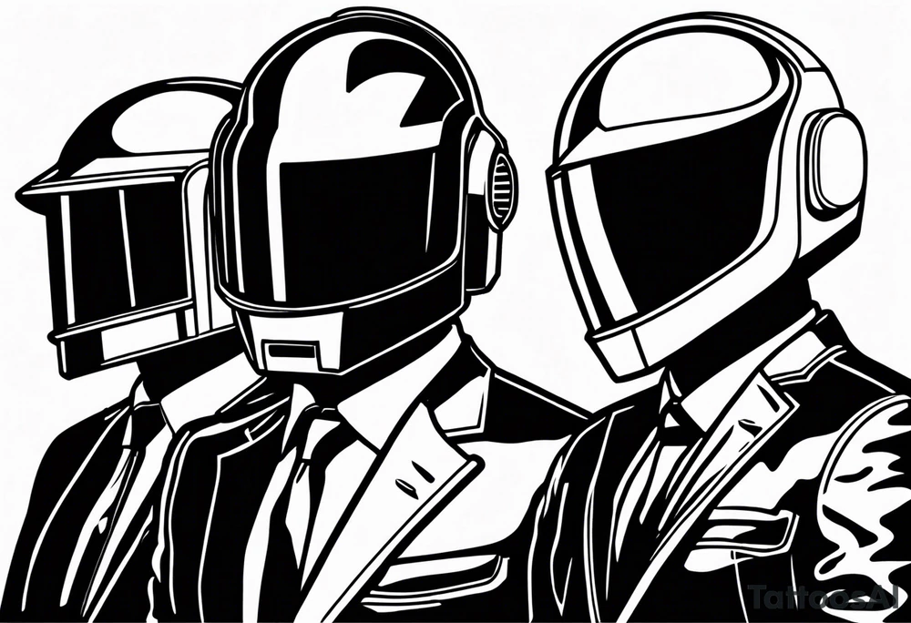 daft punk band tattoo idea
