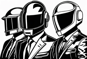 daft punk band tattoo idea