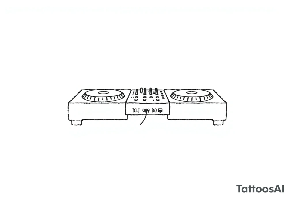 Dj decks, small tattoo idea