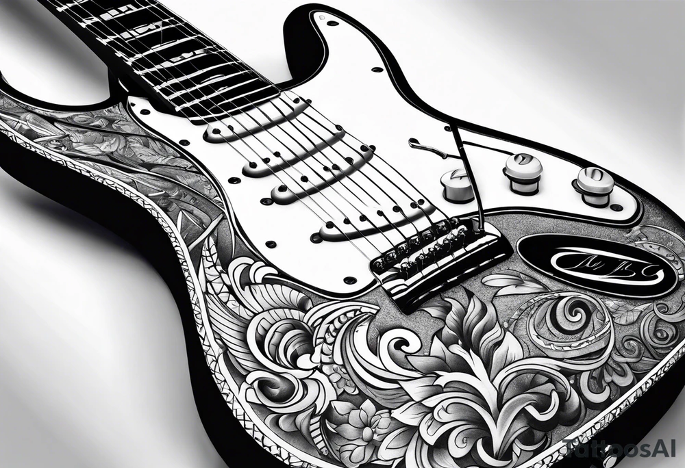 guitar tattoo idea