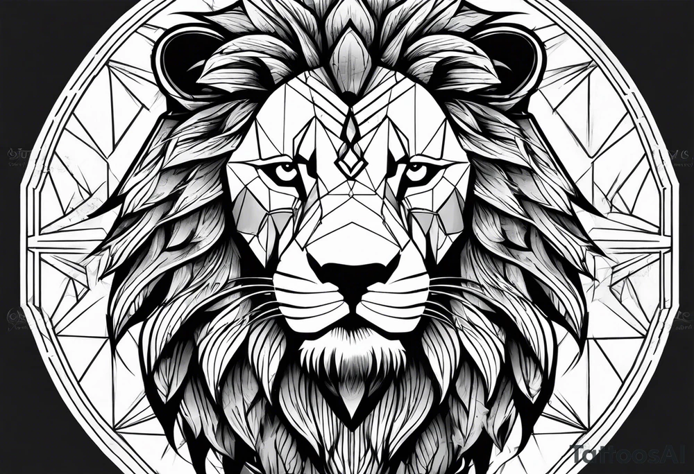 Lion warrior tattoo idea