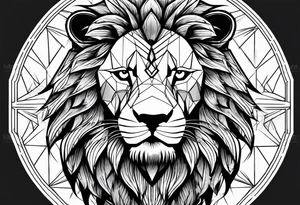 Lion warrior tattoo idea