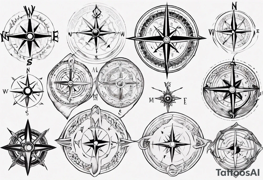 norse compass tattoo idea