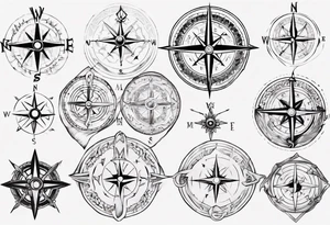 norse compass tattoo idea