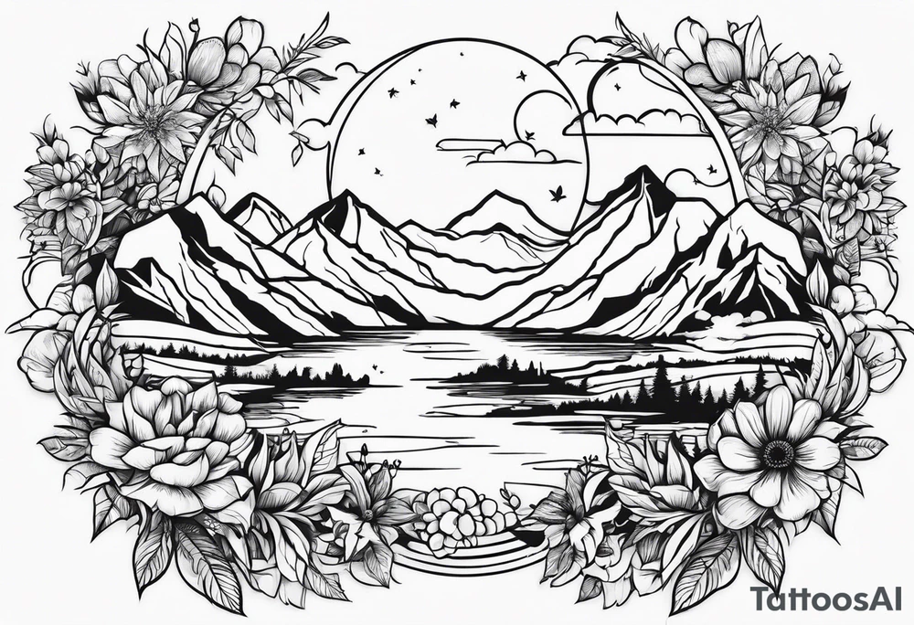 Earth day flash tattoos 
simple line work simple tattoo idea
