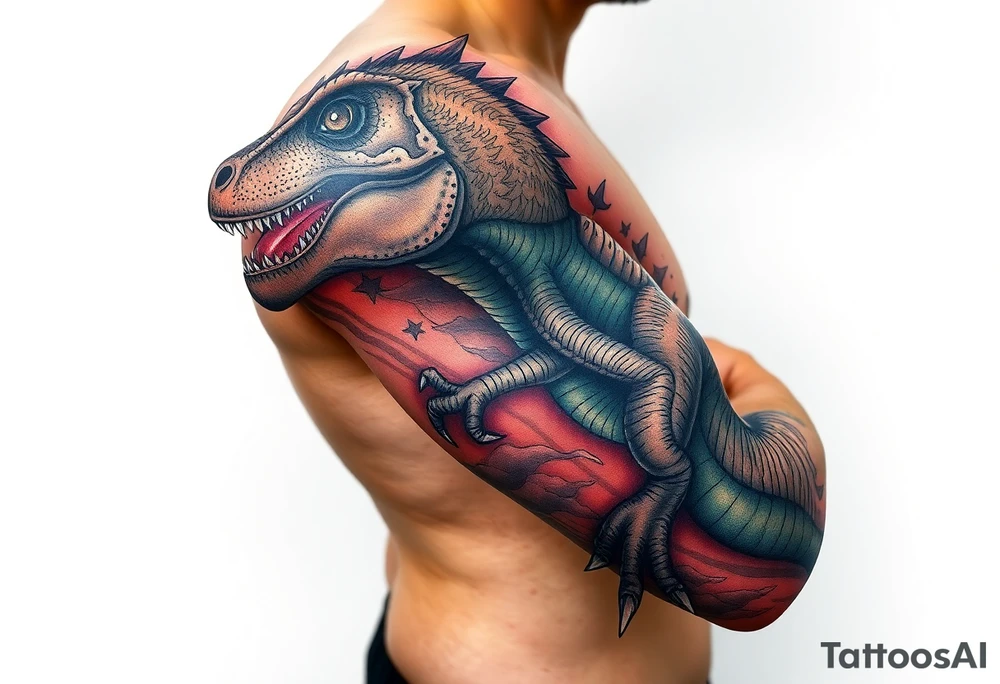 dinosaur tattoo idea
