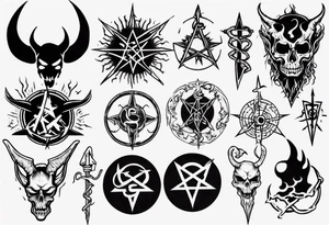 satanic tattoo idea