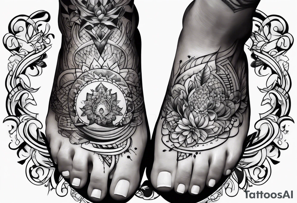 Foot tatoo tattoo idea