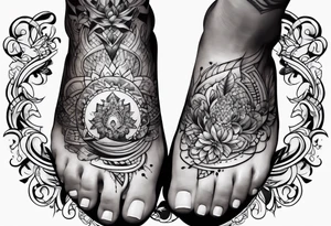 Foot tatoo tattoo idea