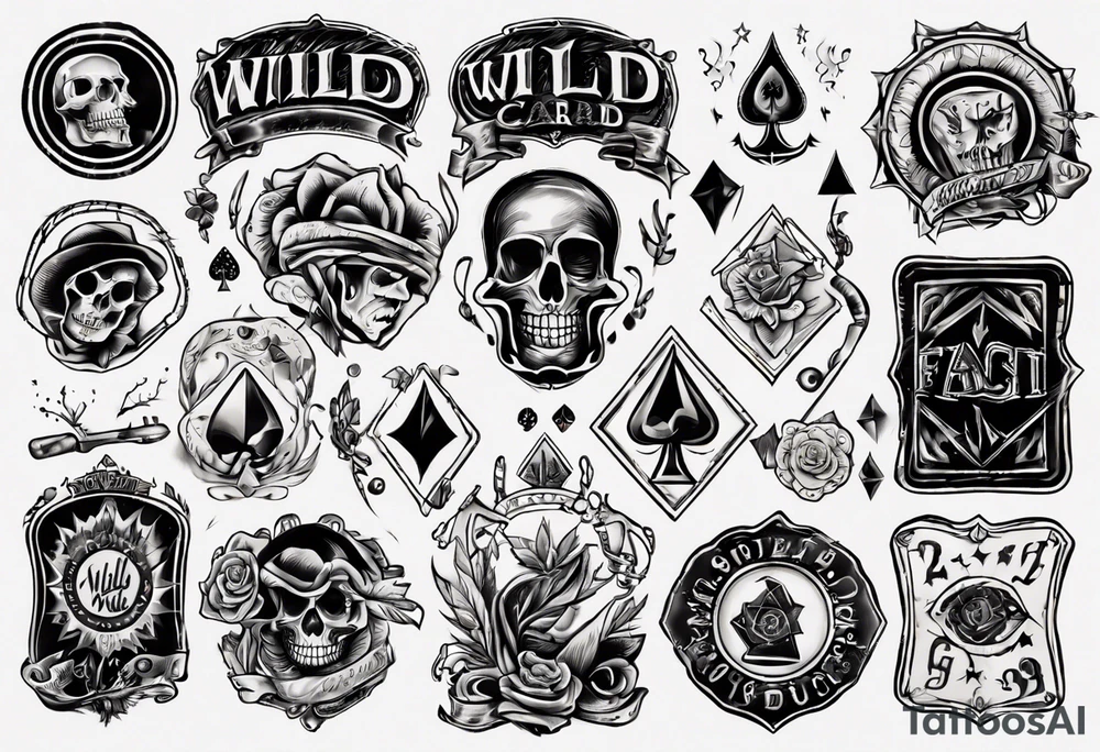 wild card tattoo idea