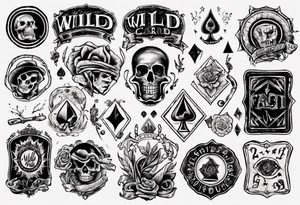 wild card tattoo idea