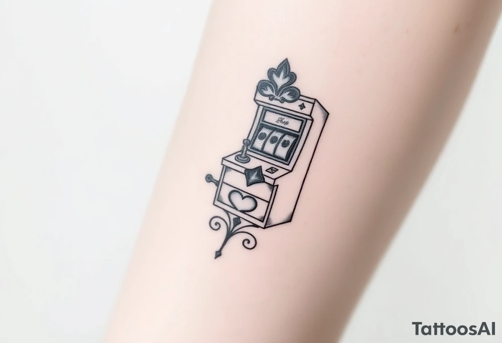 Slot machine and poker tattoo idea