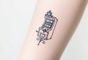 Slot machine and poker tattoo idea