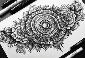 Horizontal one inch wide inner arm tattoo tattoo idea