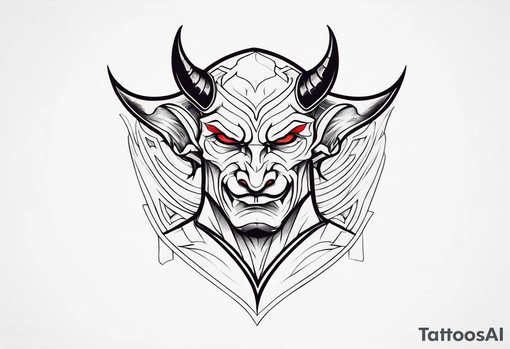 Devil on the shoulder tattoo idea