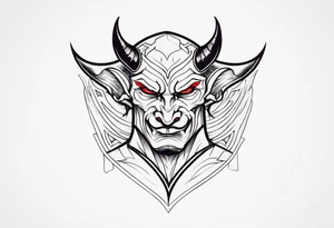 Devil on the shoulder tattoo idea