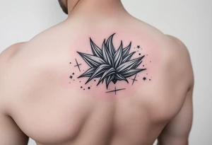 legendary dragonball z scene with energy aura and power effects tattoo idea
