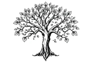 Irish family tree tattoo idea