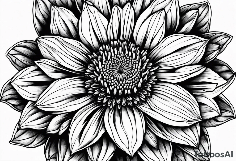 Indian blanket flower tattoo idea
