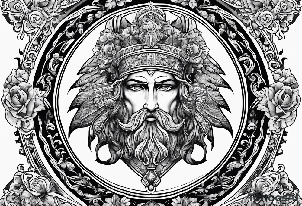 Greek Orthodox mythology tattoo idea