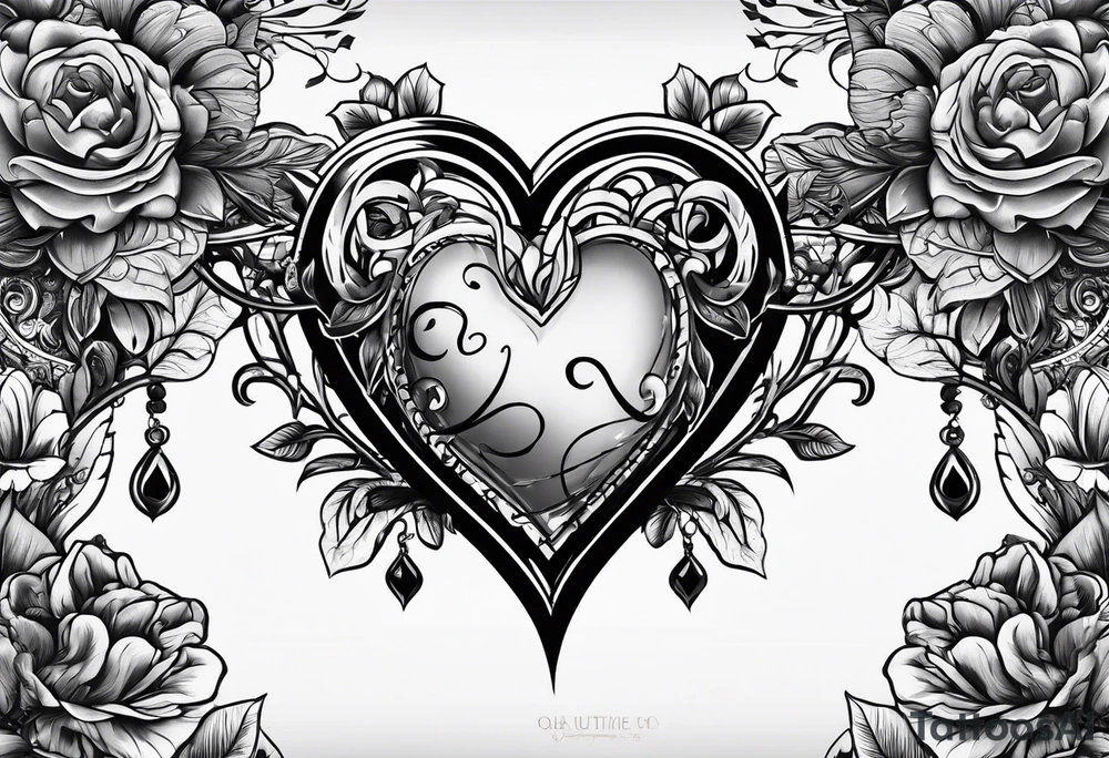 Heart versus mind tattoo idea