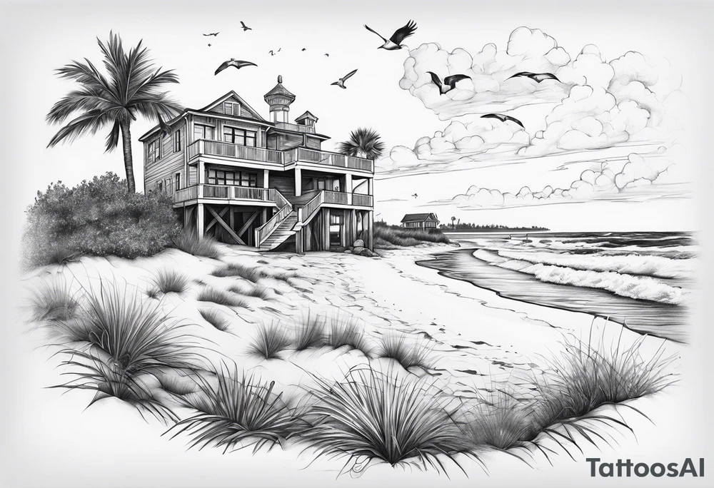 Pensacola beach tattoo idea