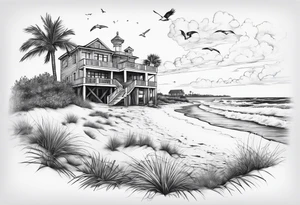 Pensacola beach tattoo idea