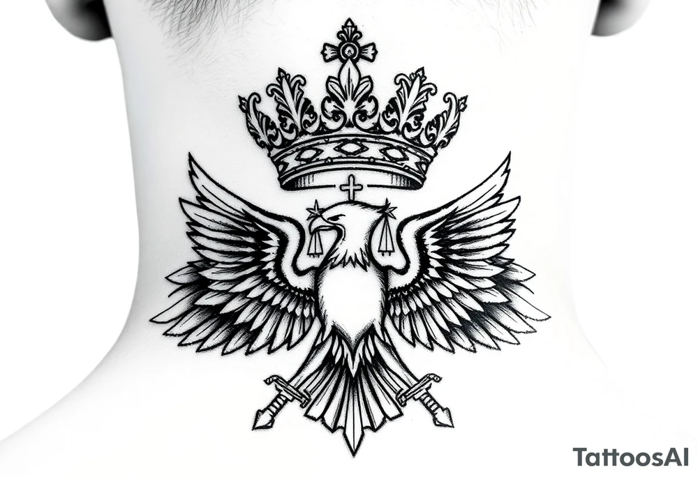 St. George 
Russian imperial crown above the eagle
Crossed swords or a Russian sabre
The Kremlin or St. Basil's Cathedral scene tattoo idea