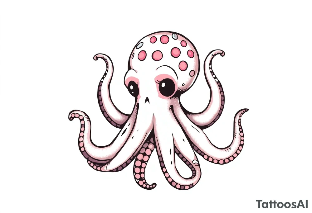 cute cartoon cocktopus , tattoo idea