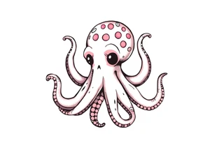 cute cartoon cocktopus , tattoo idea