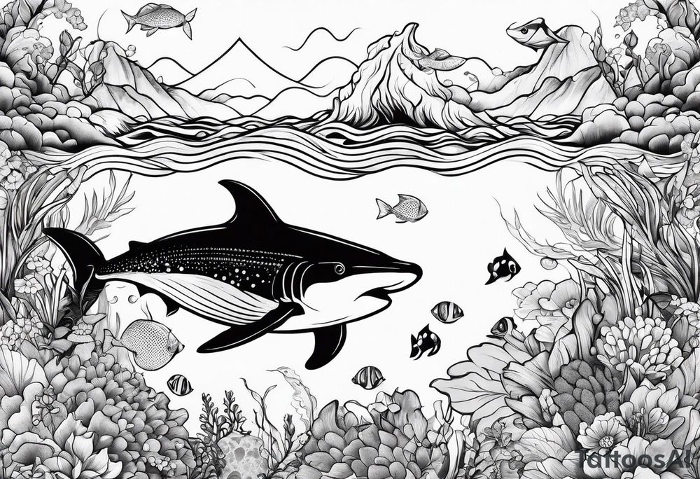 small sealife tattoo tattoo idea