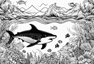 small sealife tattoo tattoo idea