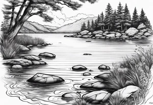 Skipping rocks tattoo idea