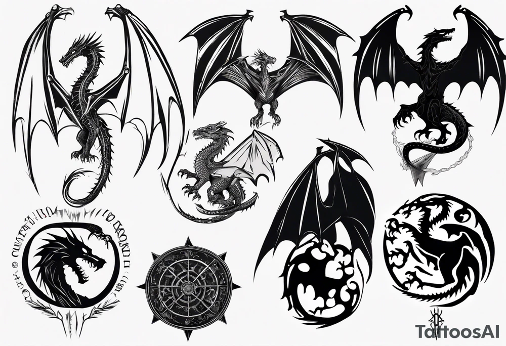 game of thrones dragon tattoo idea