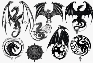 game of thrones dragon tattoo idea