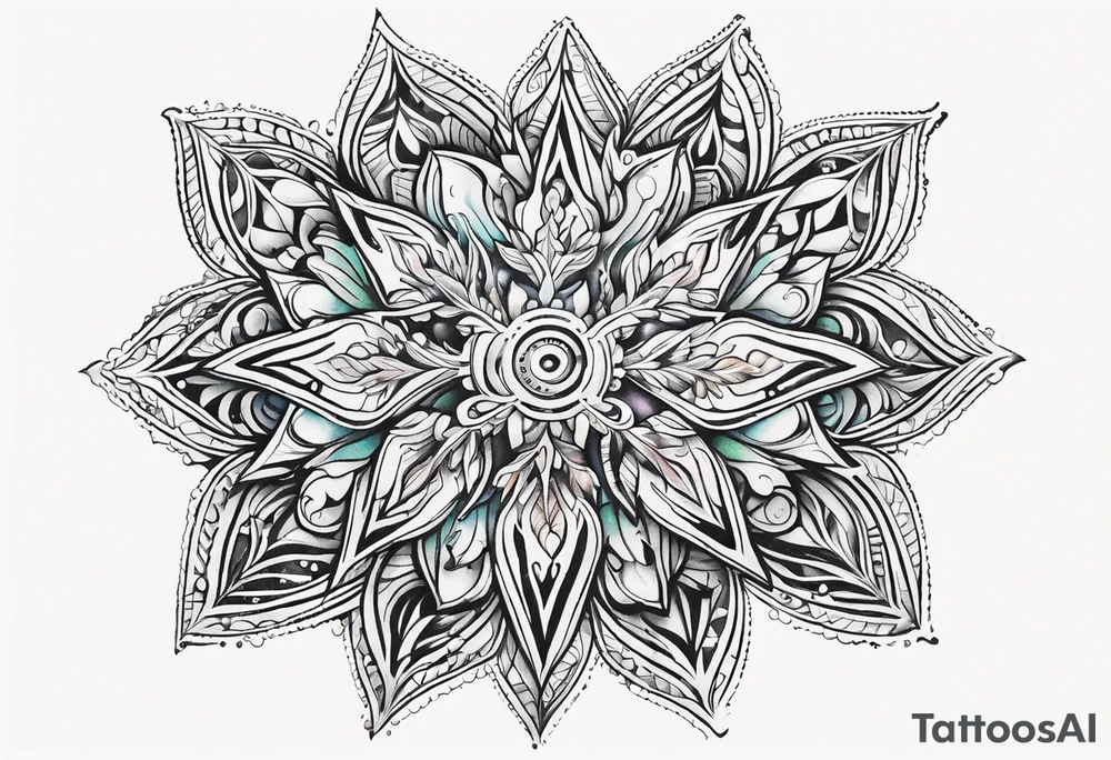 snowflakes tattoo idea