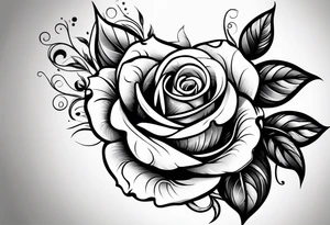 rose smoking cigarette tattoo idea