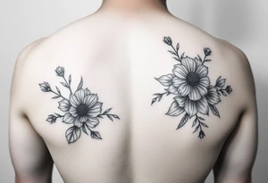 cover up for foot tattoo using wild flowers tattoo idea