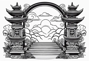 Bali gates to heaven tattoo idea