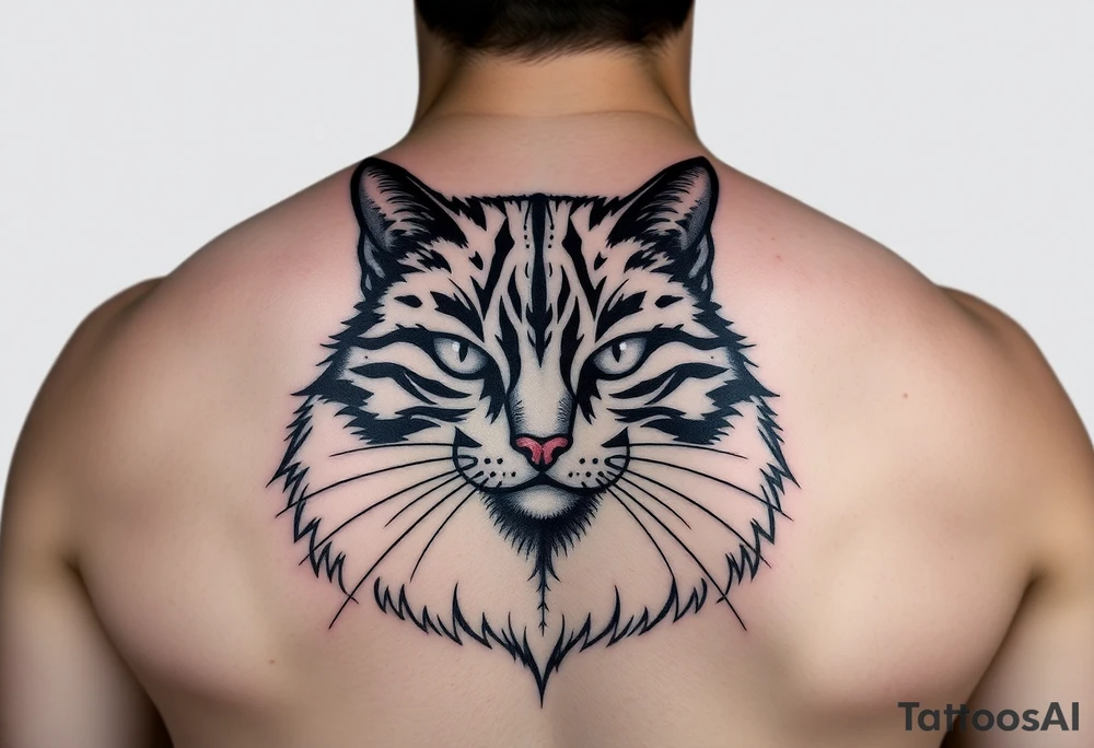 black cat tattoo idea